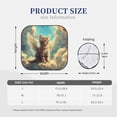 thumbnail image 3 of Picia Sunshine Cloud Cute Cat 2 Piece Car Windshield Sun Shade Foldable | Foldable Sun Shield for Front Window Blocks UV Rays and Keeps Your Vehicle Cool-Large, 3 of 7