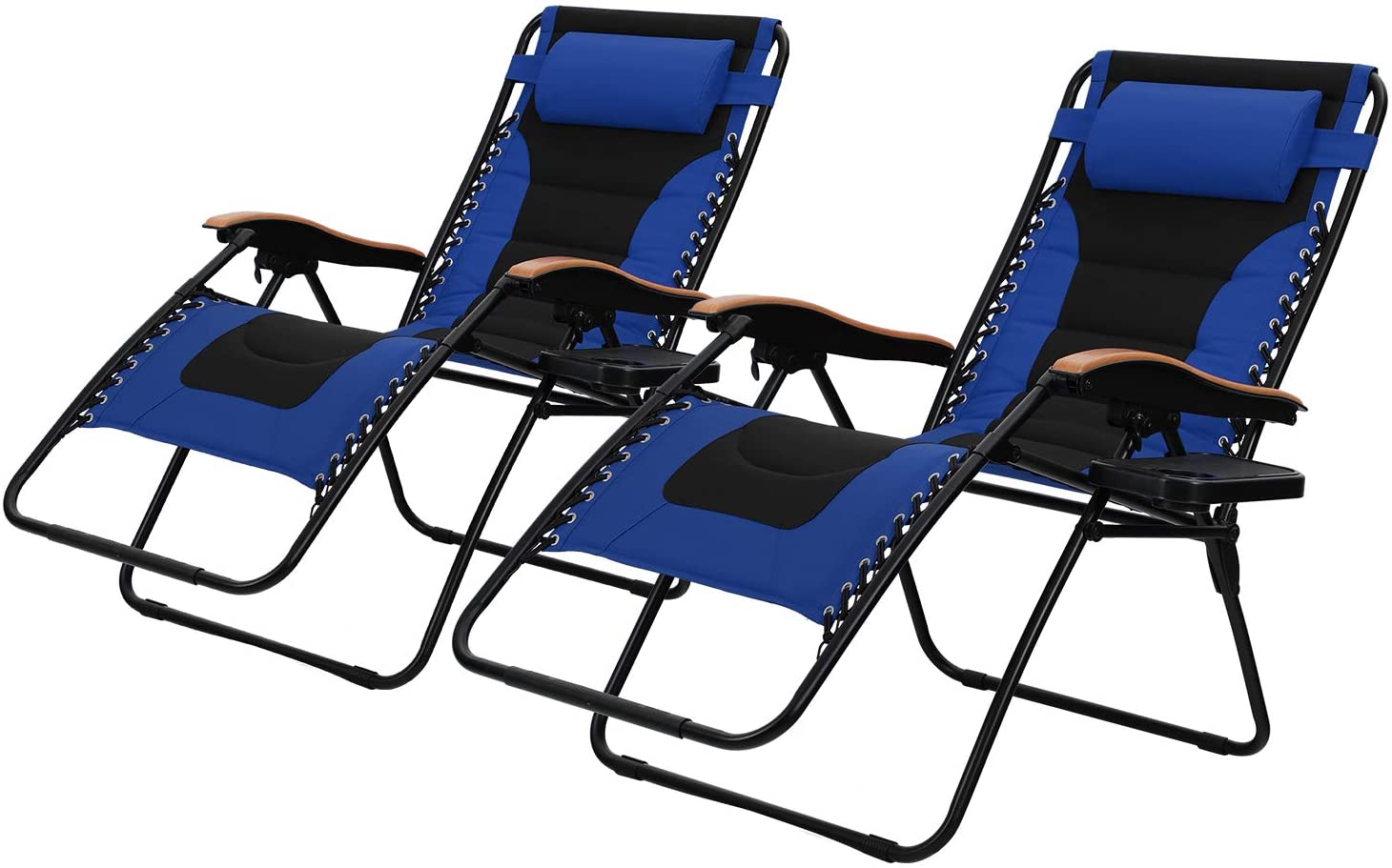 MF Studio Oversize XL Padded Zero Gravity Lounge Chairs Adjustable