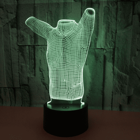 

YSITIAN Clothing Model 3D Night Light Optical Illusion Lamp 7 Color Changing Touch Light Birthday Christmas Gifts for Home Decoration （Style 20） YT-14315