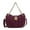 Burgundy, variant on MKF Collection Solari Women's Shoulder Bag Braided Chain Vegan Leather Handbag Purse by Mia K -Pink
