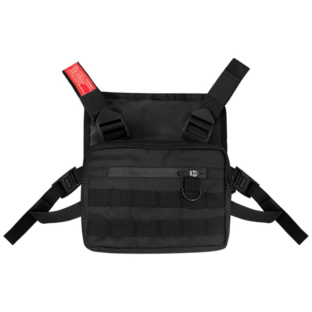 Bolsa pequeña para el pecho, ropa de calle para exteriores, chaleco con correa, bolsas para el pecho para hombres y mujeres, bolsa deportiva con bolsillo en el pecho