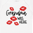 thumbnail image 4 of Inktastic Grandma Was Here Red Kisses Boys or Girls Baby Bodysuit, 4 of 5
