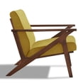 thumbnail image 2 of Omax Decor Zola Solid Wood and Velvet Upholstered Accent Armchair in Gold, 2 of 3
