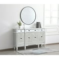 thumbnail image 3 of 60 inch mirrored credenza in antique white, 3 of 10