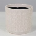 thumbnail image 1 of Glazed White Pattern Ceramic Planter, 1 of 1