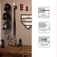 thumbnail image 4 of Wall Mount Bat Rack | 2 Pcs Acrylic Baseball Bat Wall Mount | Softball Wall Stand Holder Rack for Bat  Ball Vertical Display for Home and Office, 4 of 6