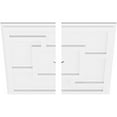 thumbnail image 2 of 22"OD x 1"ID x 7 1/2"C x 1"P Knox Architectural Grade PVC Contemporary Ceiling Medallion, Two Piece, 2 of 11