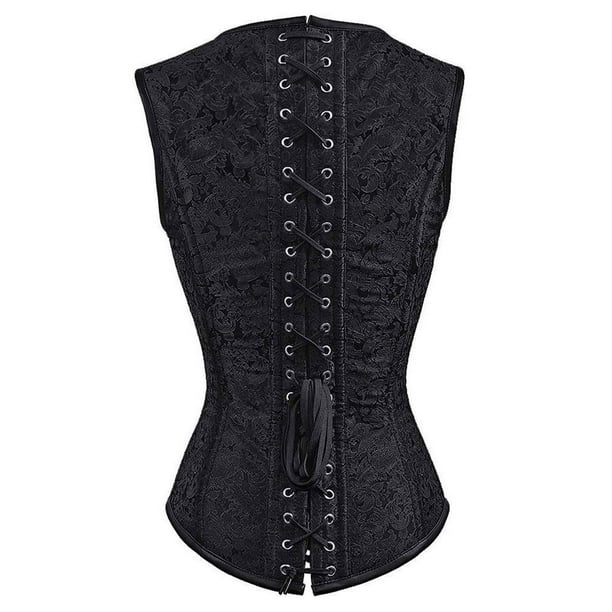 XZNGL Gothic Dress with Corset Corset Wedding Dress Bottoming