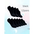 thumbnail image 2 of 12 Pairs Women No-Show Socks, Stay Hidden And Non-Slip Perfectly, Low-Cut Sports Casual Ankle Socks, Invisible Hidden Non-Slip Breathable Cushioned Running Socks, 2 of 23