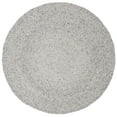thumbnail image 2 of SAFAVIEH Braided Ronan Solid Reversible Area Rug, Gray, 3' x 3' Round, 2 of 11
