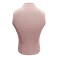 thumbnail image 5 of JGGSPWM Women's Casual Halter Crop Top Ribbed Knit Tank Top Criss Cross Fitting Tee Pink S, 5 of 5