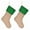 Color:Green, variant on 2Pcs Christmas Tree Pendant Large Burlap Socks for Festival Home Decoration Colorful Present Bag Window Hanging Ornament