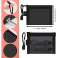 thumbnail image 3 of NOGIS Mini Zipper Mesh Bags 5Pack, 3"x4.3" Nylon Small Zipper Mesh Pouch Key Holder, Coin Purse, Card Holder, Portable Travel Makeup Cosmetic Mesh Zipper Bags for Lipstick, Earphone, Black, 3 of 7