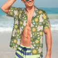 thumbnail image 7 of Pofeuu Happy Easter Print Hawaiian Shirt for Men Sleeves Casual Button Down Summer Beach Dress Shirts T-Shirts,Medium, 7 of 7