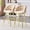 Beige+Gold(style 1), variant on ExtraLco Burnt Orange Bar Stools Set of 2, Velvet Counter Height Bar Chairs with Back, Upholstered Kitchen Island Stools with Gold Metal Legs and Footrest