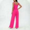 thumbnail image 5 of Ynynlocho Women's 2 Piece Lounge Sets Sleeveless Tank Tops Wide Leg Pants Sets Tracksuits Summer Matching Travel Outfit, 5 of 5