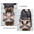 thumbnail image 6 of 16" Laptop Briefcase for Work Travel Laptop Shoulder Bag Carrying Handbag Laptop Case Soft Pink Tie-dye Pattern, 6 of 8