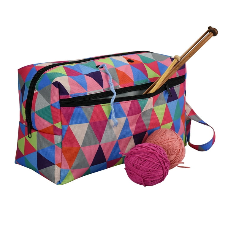 Knitting Storage Bag for DIY, Yarn Thread, Knitting Tote Bag, Crochet  Hooks, Needles, Yarn Balls, Sewing Organizer - AliExpress