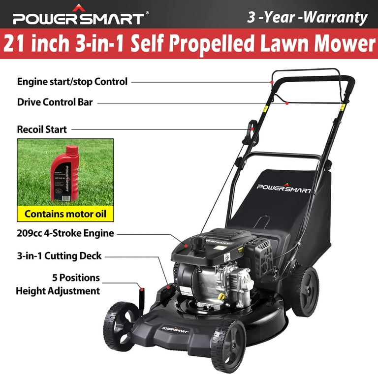 Push Lawn Mowers  Electric, Gas-Powered, Manual, Self Propelled