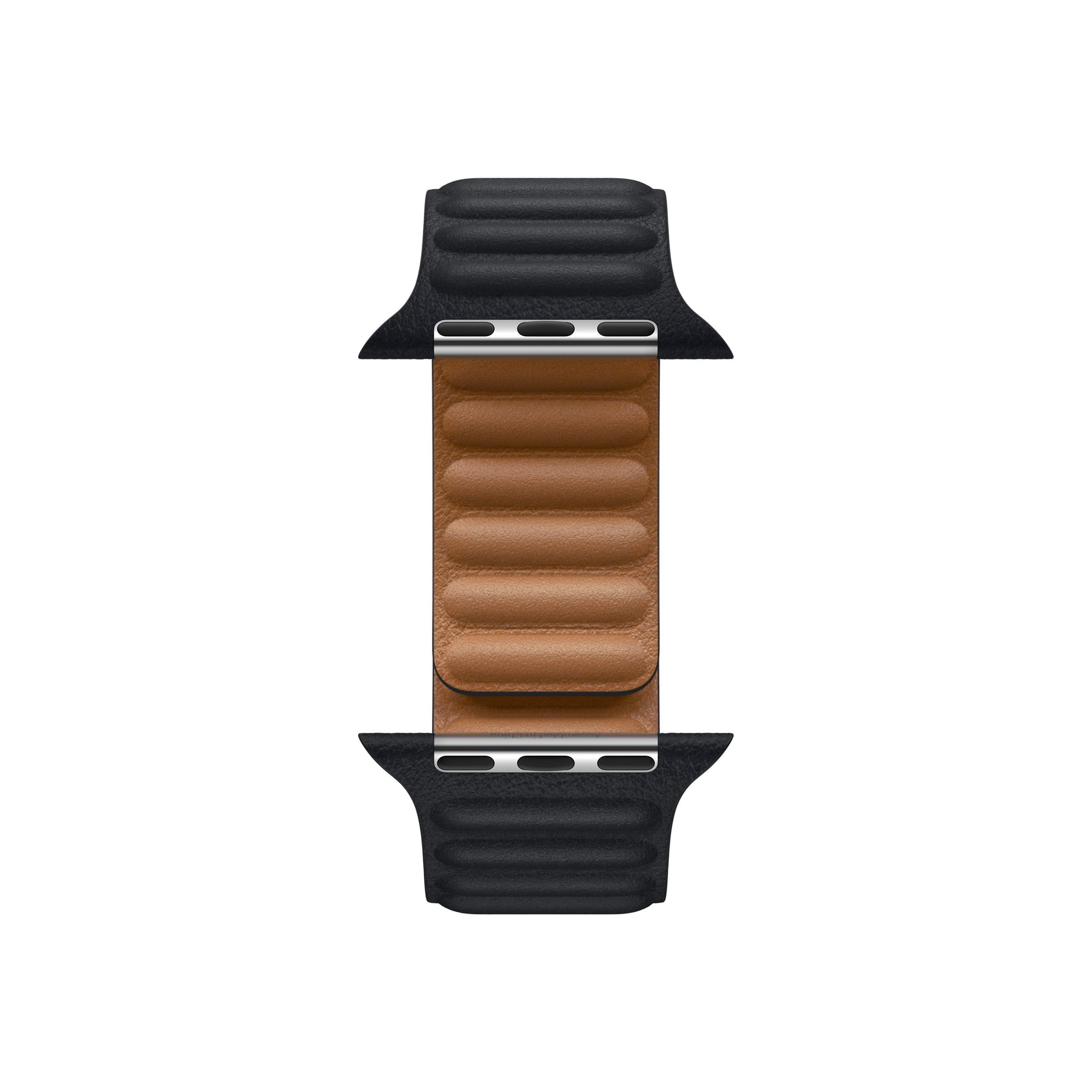 Apple Watch Band - Leather Link - (45mm) - Midnight - Small/Medium