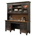 thumbnail image 3 of Beaumont Lane Wood Black Credenza Rectangular Distressed 69.5" Unassembled, 3 of 8