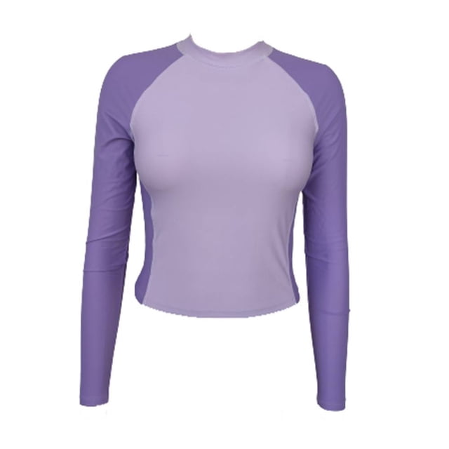 Playera Acuática Op Talla 16 Manga Larga Lila