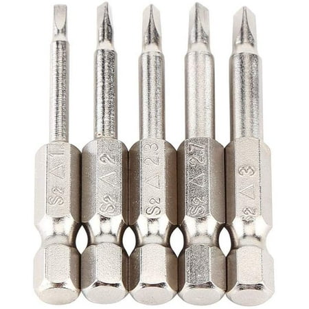 

5Pcs 50Mm 1/4 Hex Triangle Screwdriver Bits Δ1.8/Δ2.0/Δ2.3/Δ2.7/Δ3.0 Strong Magnetism For Electric Screwdrivers Hand Drivers Cordless Drills