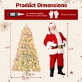 thumbnail image 3 of Gymax 6 FT Pre-lit Artificial Christmas Tree w/599 Snow Flocked Branch Tips, 3 of 9