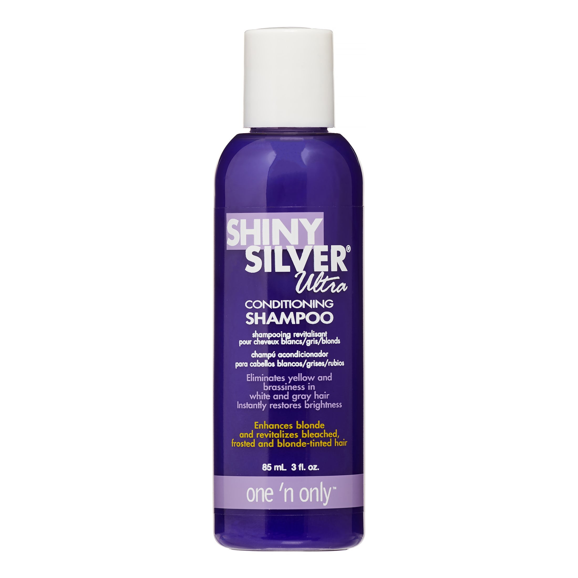 One ‘N Only Shiny Silver Ultra Color Enhancing Shampoo, 3 Oz