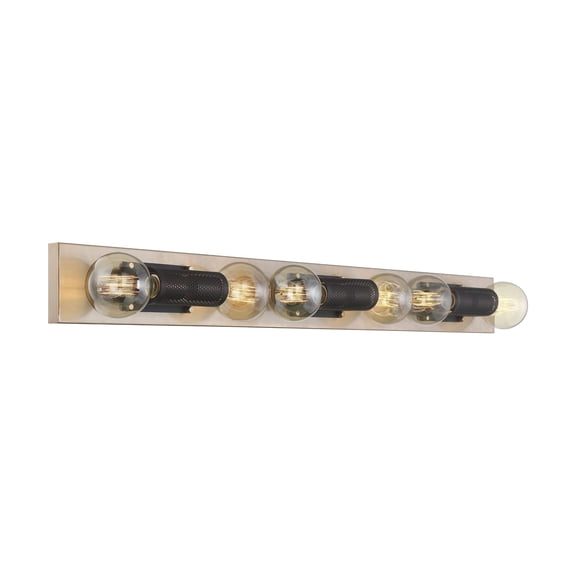 Passage 6 - Light Copper Brushed Brass/Black Brass Wall Sconce