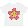 thumbnail image 3 of Inktastic Smiley Face Flower Cute Pink and Yellow Boys or Girls Toddler T-Shirt, 3 of 5