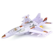 F22 Supersonic Fighter Jet Battery Operated Kid's Bump and Go Toy Plane w/ Fun Flashing Lights, Sounds (Colors May Vary)