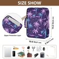 thumbnail image 3 of Haosy Accordion File Organizer Zipper Binder 500 Sheet 6-Tab Expanding File Folder Multi-Pocket 1.2 Inch 3 Ring Pink Blue Plam Tree, 3 of 7
