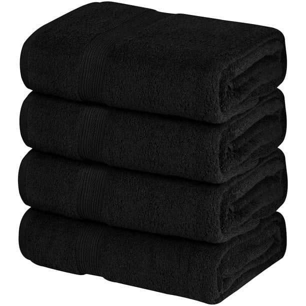 Beauty Threadz Pack of 4 Bath Towel Set 100% Premium Cotton 27x54 inch 500 GSM 