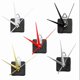 thumbnail image 5 of Kit de repuesto para reloj de pared de cuarzo silencioso, color negro, 5 of 8