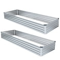 thumbnail image 2 of Amoboro 6x3x1ft Outdoor Metal Raised Garden Bed Planter Box for Vegetables, Flowers, Herbs 2pcs, 2 of 9