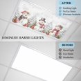 thumbnail image 6 of Christmas 1 Piece Winter Snow Scene Snowflakes Snowman Mistletoe Magnetic Fluorescent Light Covers, 2x4 Ft, Magnetic Light Covers for Ceiling Lights Classroom Office Home Decor, 6 of 9