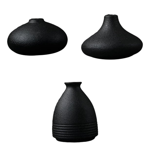 3x Cerámica Florero Escultura Oficina Sala De Estar Zulema floreros decorativos