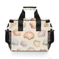 thumbnail image 7 of FORMRS Insulated Cooler Bag 24 Cans Capacity Soft Leakproof Lunch Box with Side Pockets, Beige Seashell, 7 of 7