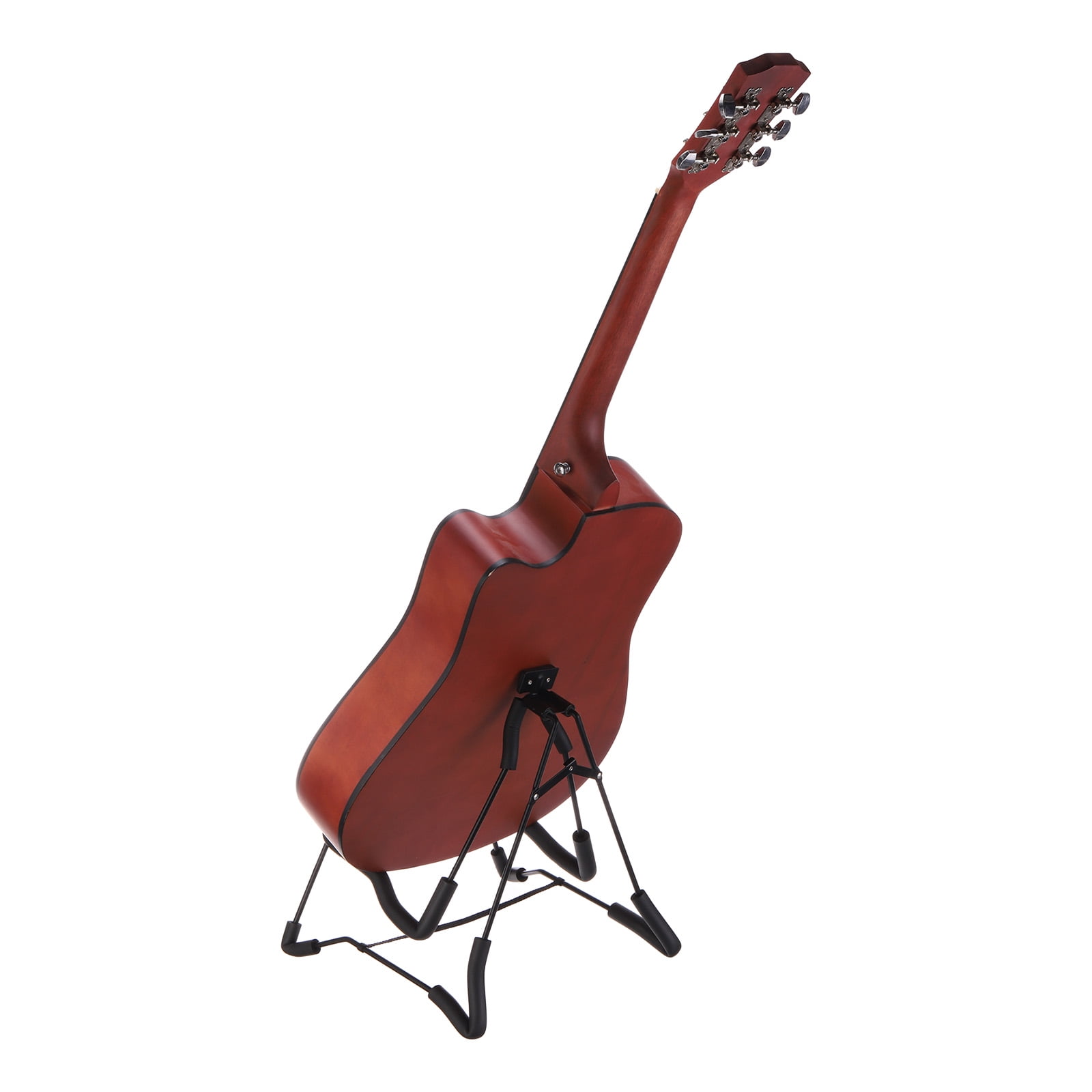Uxcell Guitar Stand, Folding A-Frame Guitar Stand Floor Adjustable and Folding Guitar Stand for Guitars, Bass, Black