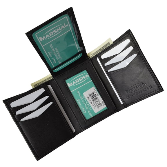 Men's Premium Leather Flip up ID Wallet P 2755 (C)