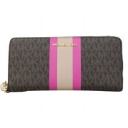 Michael Kors Women's Jet Set Travel Continental Wallet, Wild Berry Multi