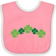 thumbnail image 3 of Inktastic Shamrock Four Leaf Clover St Patricks Boys or Girls Baby Bib, 3 of 4