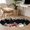 Black, variant on Round Area Rugs Collection 7 Ft, Red Christmas Non-Slip Residential Carpet, Snowman Xmas Truck Balls Tree Indoor Crawling Mats Runner Rugs for Living Room/Dining Room/Bedroom