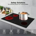 thumbnail image 4 of GIONIEN 30 Inch Electric Cooktop, 4 Burner Built-in Ceramic Glass Stove, Touch Control, 9 Power Levels, Child Lock, Timer, Overheat Protection, 220~240V Drop-in Electric Stove Top, 4 of 10