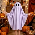 thumbnail image 2 of LIIPEE Kids Halloween Costumes Boys Girls Unisex Cute Ghost Capes Party Dress Up Clothes,5-8 Years, 2 of 4