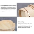 thumbnail image 5 of Wooden Sushi Rice Mixing Bowl With Lid, Japanese Style Copper Edge Sushi Oke Sushi Rice Bowl, Sushi Oke Sushi Rice Mixing Bowl Steamer Tray, 5 of 6