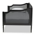 thumbnail image 2 of Baxton Studio Hancock Mid-Century Modern Charcoal Finished Wood and Synthetic Rattan Twin Size Daybed,Wholesale, 2 of 7