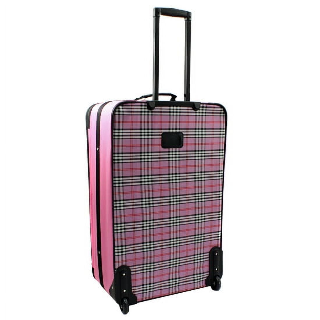 Rockland Luggage Fashion Collection 4 Piece Softside Expandable Luggage Set