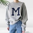 thumbnail image 1 of Sudaderas De Manga Larga Jersey básico para mujer, estilo informal, con estampado de letras, sudadera con capucha, Top holgado, traje diario Cgtredaw Gris M para Mujer, 1 of 1